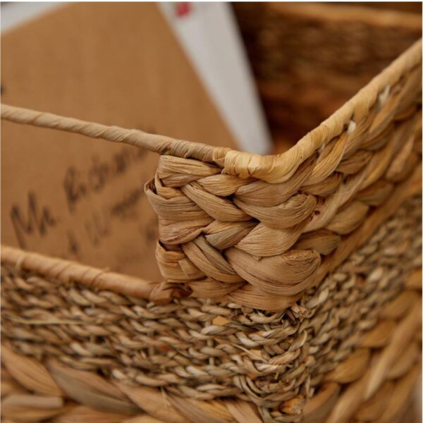 Seagrass Handmade Storage Basket with Handles (Set of 4)